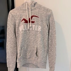 Unisex grey Hollister hoodie, size (XS)